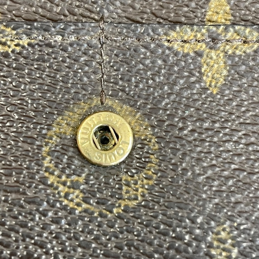 LOUIS VUITTON Monogram Pochette Porte-Monnaie Long Wallet M61725 Brown- Preowned - Picture 7 of 16